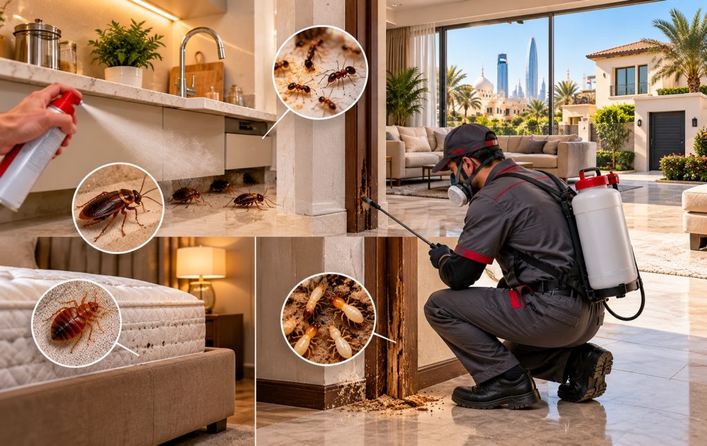 مكافحة الحشرات في المنازل الإماراتية